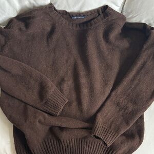 Brandy Melville Rich Brown Crewneck Sweater